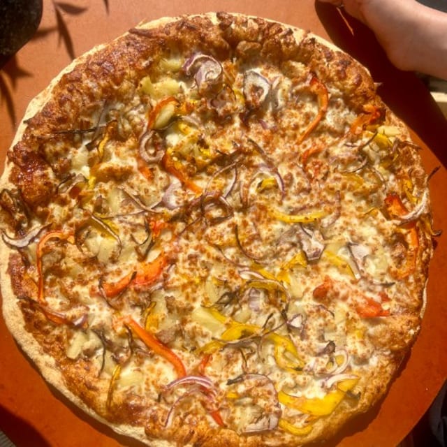 BBQ Chicken Pizza.